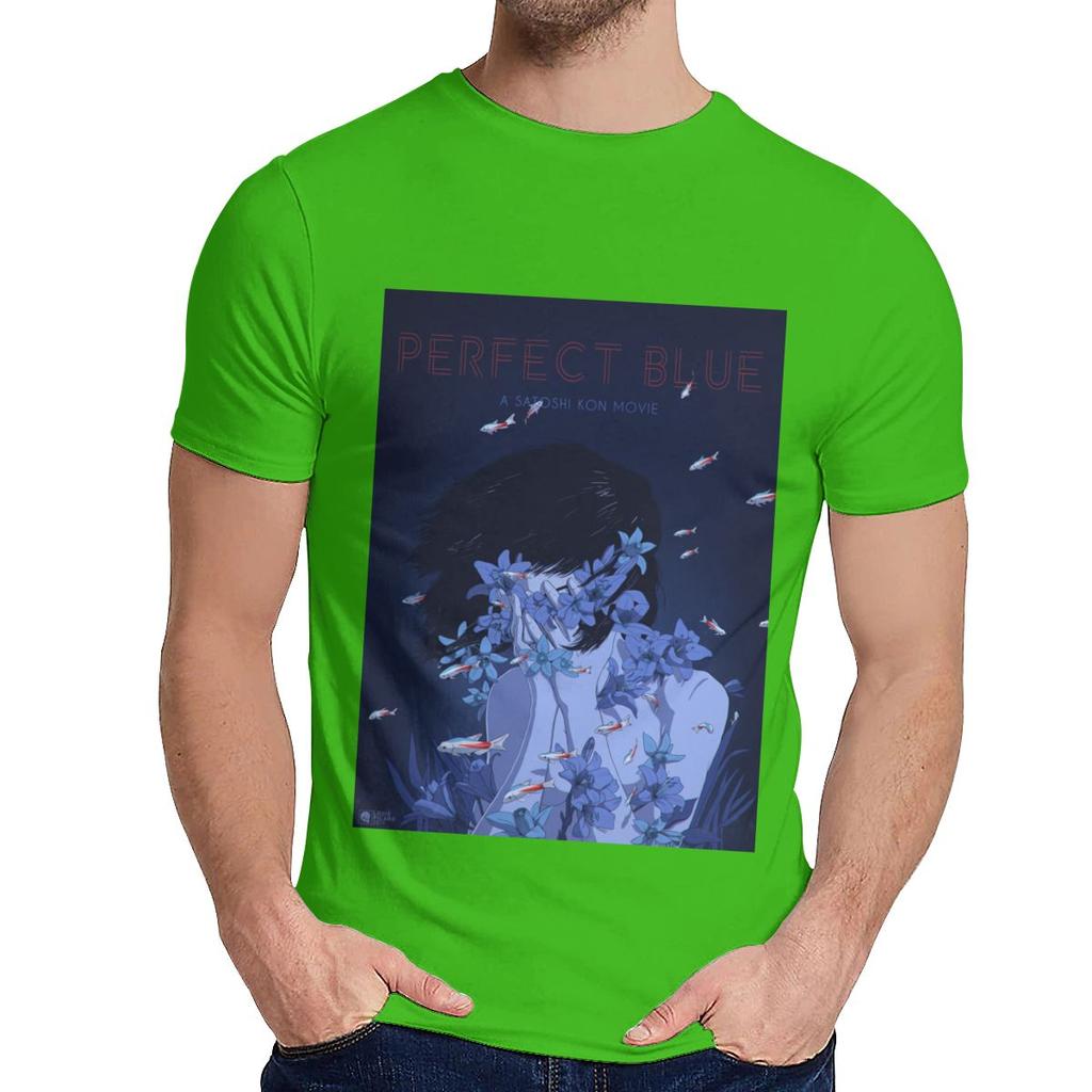 Round Collar Amazing Perfect Blue Satoshi Kon Anime 1997 T Shirt Hip Hop Unisex Soft Slim