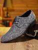 Britische spitze Slip-On Lederschuhe: Herren Freizeit-, Bequeme & Atmungsaktive Glänzende Schuhe