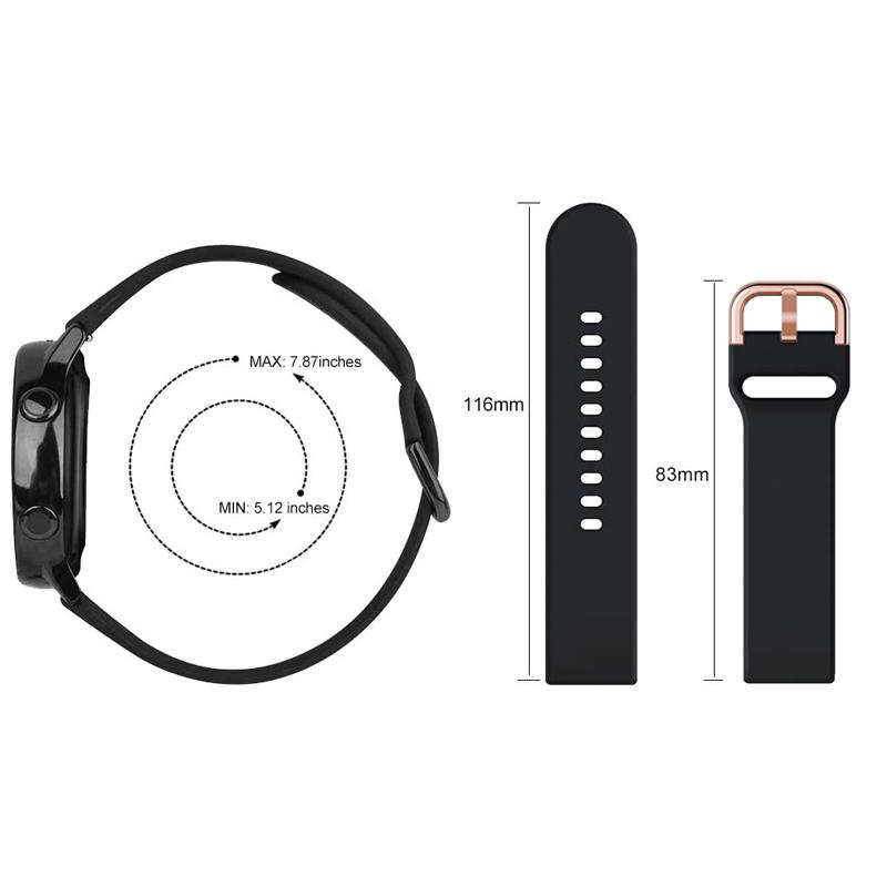 20mm Wrist Strap For Xiaomi Amazfit GTS 2e GTS 4/3 Silicone Watchband Belt GTR 42MM Bip 3 pro GTS2 GTS4 Mini Smartwatch Bracelet