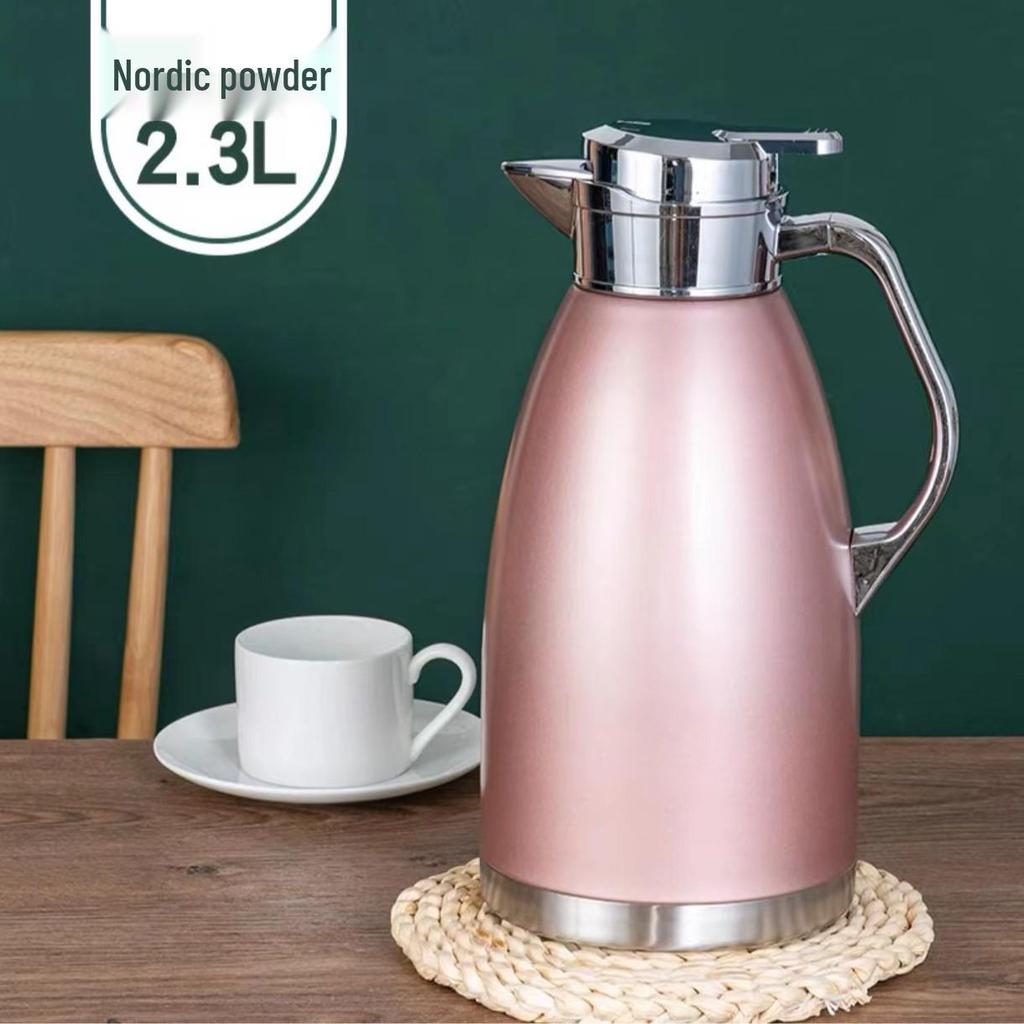 316 Stainless Steel Large Capacity Thermos Flask - Household Red Roman Kettle for Hot Water, Long-Lasting Warmth.
