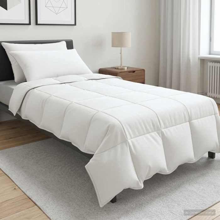Couette - MAISON EXCLUSIVE - Ensemble 135x220 Été - Housse 100% coton - Garnissage 20% bambou/80% polyester - OEKO-TEX