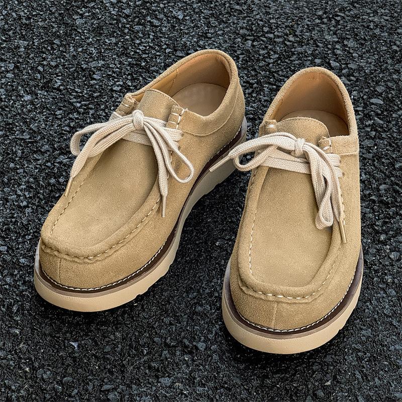 

Осень и зима новые низкие туфли-кенгуру повседневная обувь ручной работы модный тренд британский стиль мужская обувь 66623-J 38 жёлтый