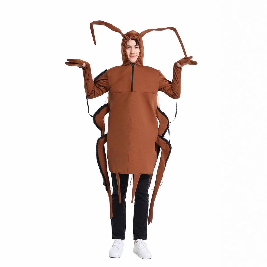 Halloween Cockroach & Poop Onesie: Funny Cosplay Costume for Adults & Kids, Perfect for Parent-Child Parties