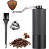 Manual Stainless Steel Coffee Grinder Adjustable Internal Settings,Portable Conical Burr Grinder for Camping, Travel, Espresso