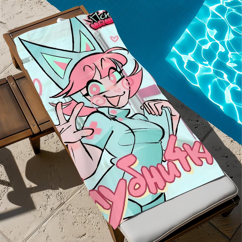 P-Psychocuties-s cute anime Towel Beach Quick Dry Soft Pool Towels Gift for Travel Gym Shower Camping sports