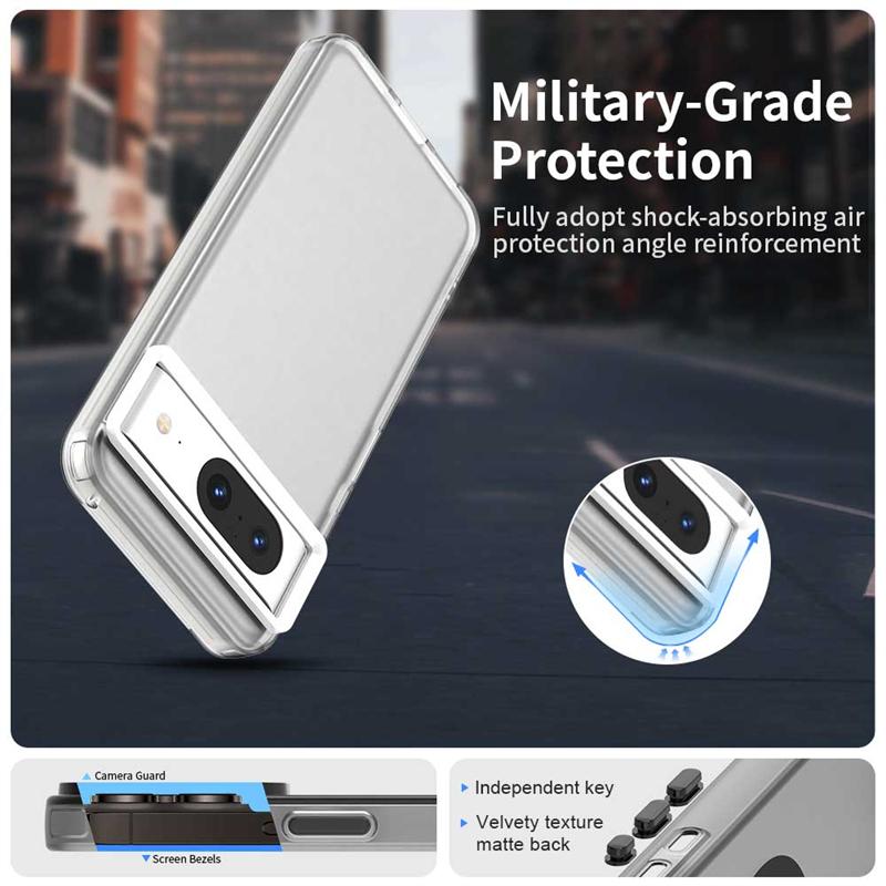 For Google Pixel 8 Case Cover Google Pixel 8 Capa Shockproof Back Transparent Frosted Matte Clear Fundas Google Pixel 8 Pixel8