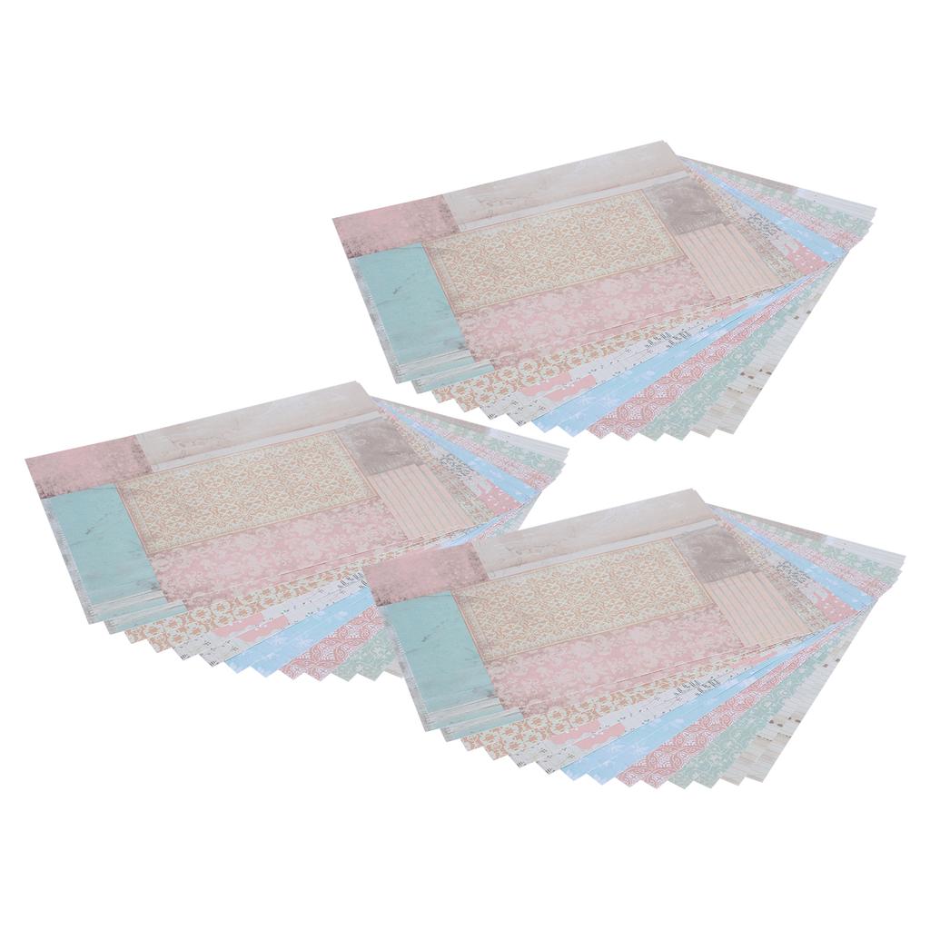 Lot de 42 feuilles de papier de fond pour journal, album photo à motifs multiples, accessoires décoratifs rétro