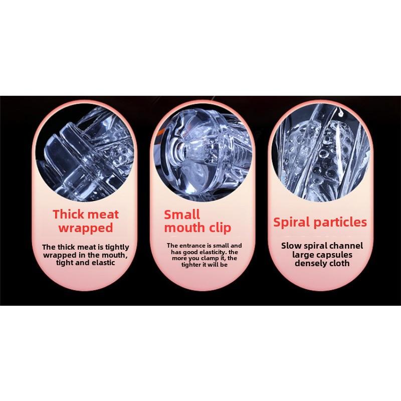 Angel Aeroplane Cup Transparent Silicone Male Sucking Negative Pressure Training Masturbator Exercise Adult Erotic Sexual Use