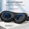YFONG Weighted Sleep Mask, Women Men 3D Blocking Lights Sleeping Mask (4.2oz/120g), Pressure Relief Night Sleep Eye Mask with Adjustable Strap, Eye