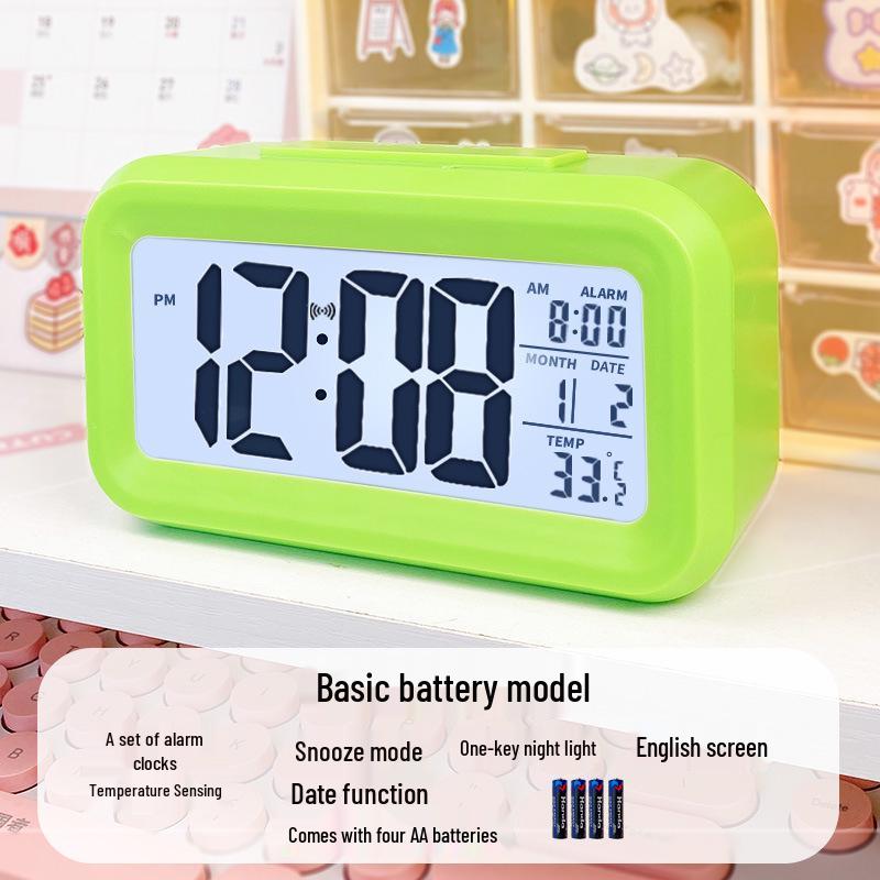 Smart Multi-functional Desktop Alarm Clock with Mute Mode and Long Battery Life
