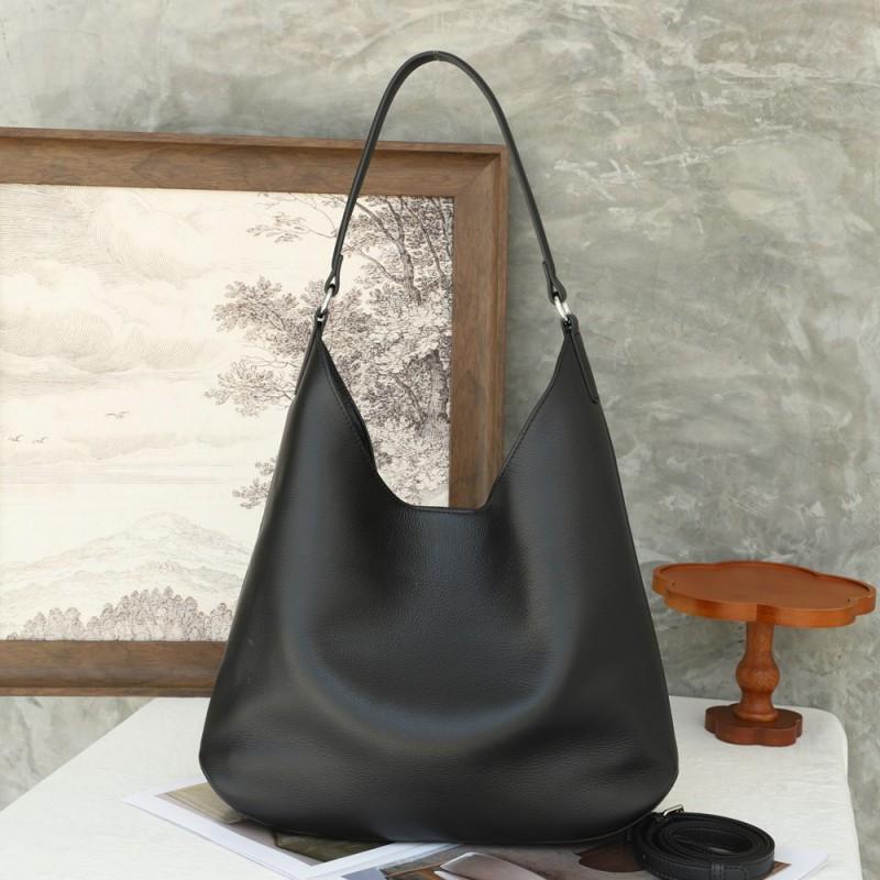 New Style Women's Bag Soft Leather Tote Large Capacity Naturally Falling Cowhide Single Shoulder Commuting Armpit