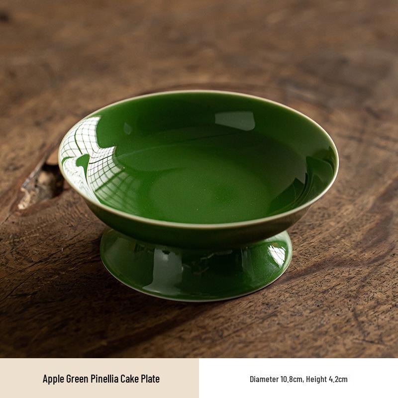 Elegant Ceramic High-Footed Fruit and Pastry Display Plate