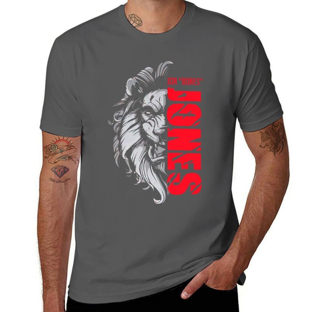Jon Bones Jones Fighter T-Shirt man t shirt heavy cotton t shirts for man pack white T-Shirt