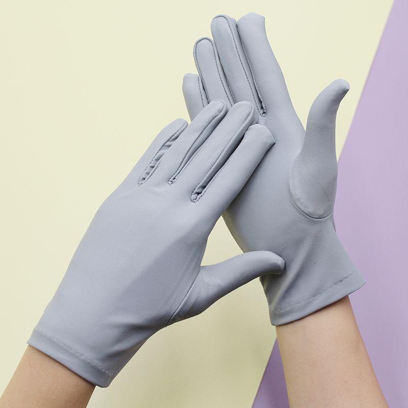 Men's and Women's White Etiquette Gloves Thin Elastic Jewelry Dance Photography Hotel Western Restaurant Emcee Summer Sun Protection Buddha Worship