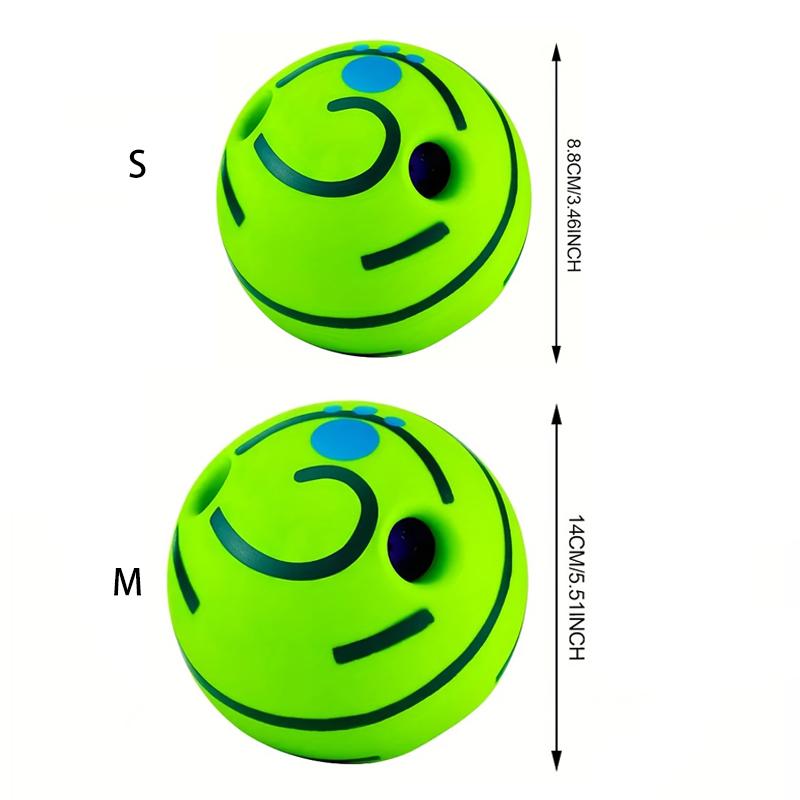 1 Stück Interaktiver Spielzeugball für Haustiere, Quietschender Hundespielzeugball, Langlebiger Zahnknirschen-Kautrainingsball, Zahnreinigungsball, Spaß-Haustierbedarf