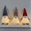 Christmas Decorations Christmas Sequins with Lights Rudolph Doll Christmas Glow Faceless Doll Ornaments