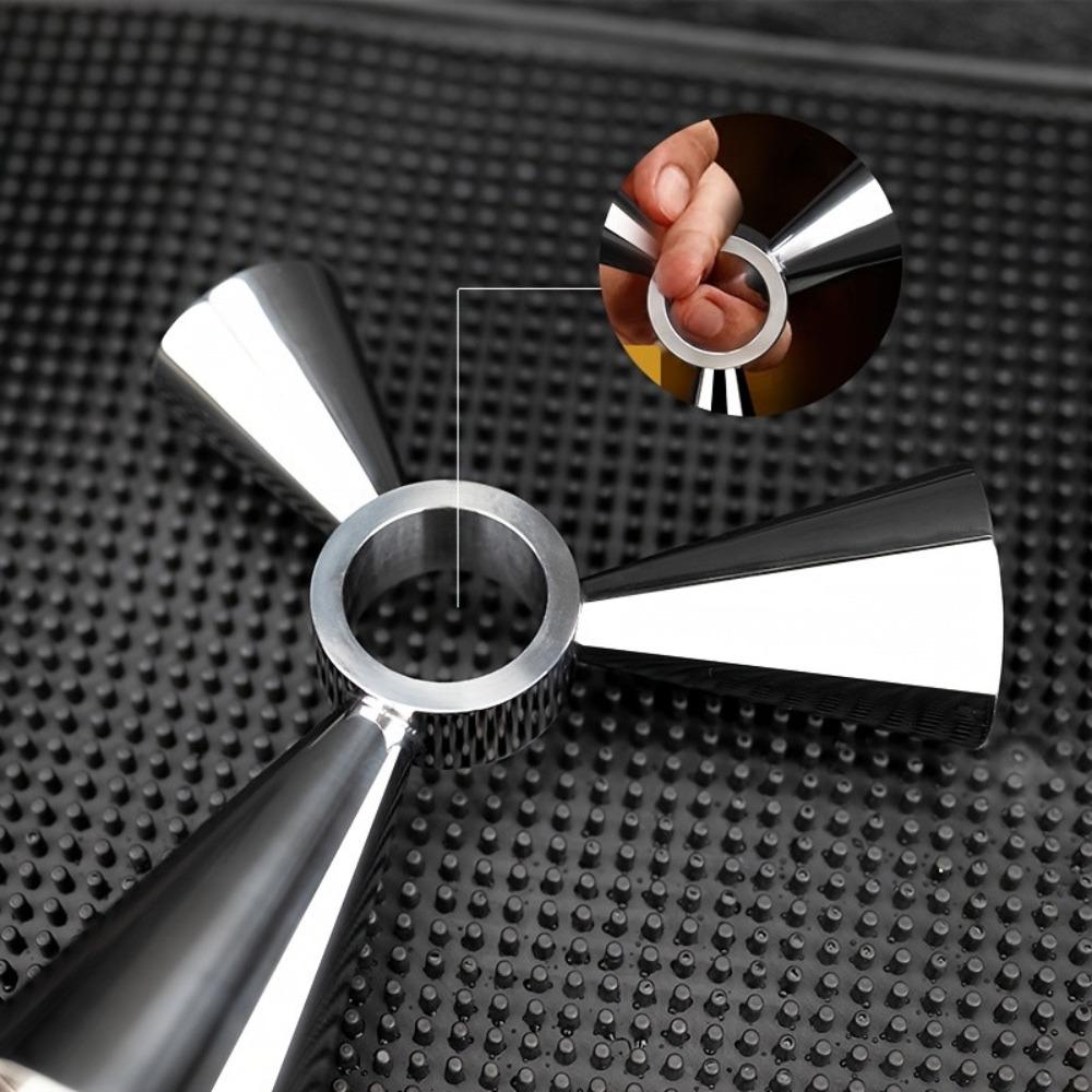 Multi-Capacity 3-Ended Measuring Cup Stainless Steel Drink Spirit Jigger  Mixing Drinks