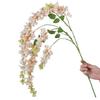 3 Pcs Artificial Wisteria Flowers Branches Fake 39 Inch Long Stems Silk Wisteria Flowers String for Home Balcony