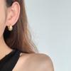 Minimalist Glossy Water Drop Ear Cuffs with Starburst Zircon