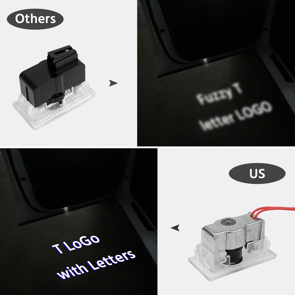 Farmogo Car Door LED Logo Projector Puddle Light Super Bright Welcome Light 3D Laser