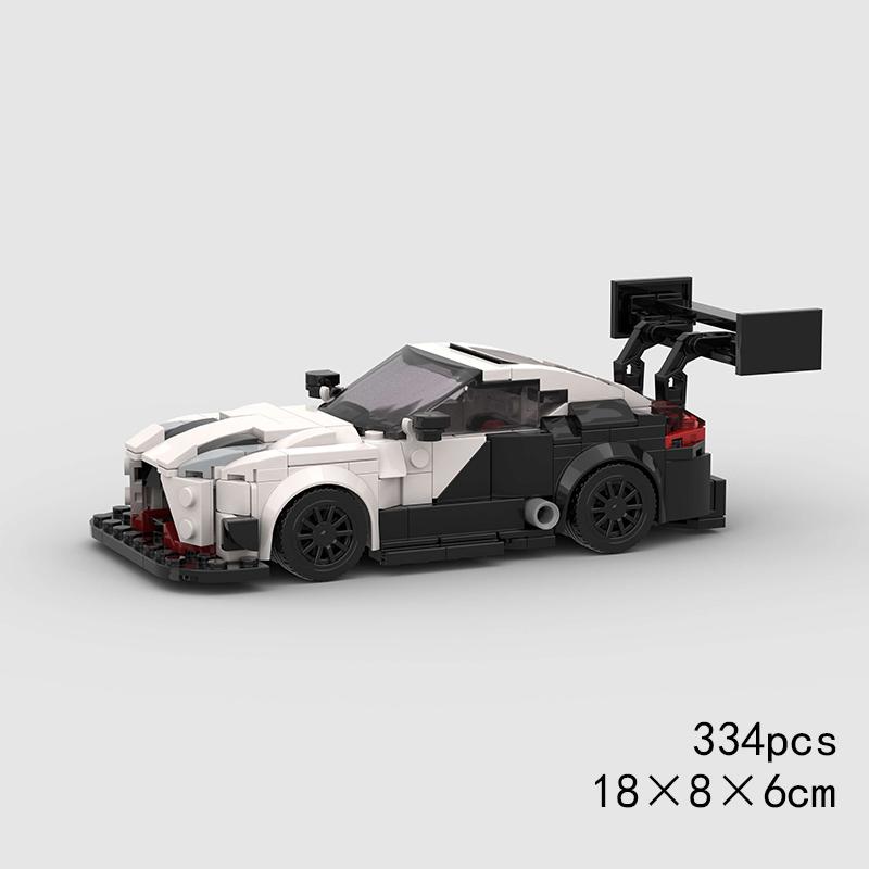 City MOC Super Race Car Speed Model Building Bricks Rally Sports Racing Police Vehicle Blocks Technical Pickup Christmas Gift