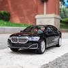 ACB1 1:24 BMW 760LI Miniature Diecast Toy Car Vehicle Model Pull Back Sound & Light Doors Openable Collection Gift Kids A616