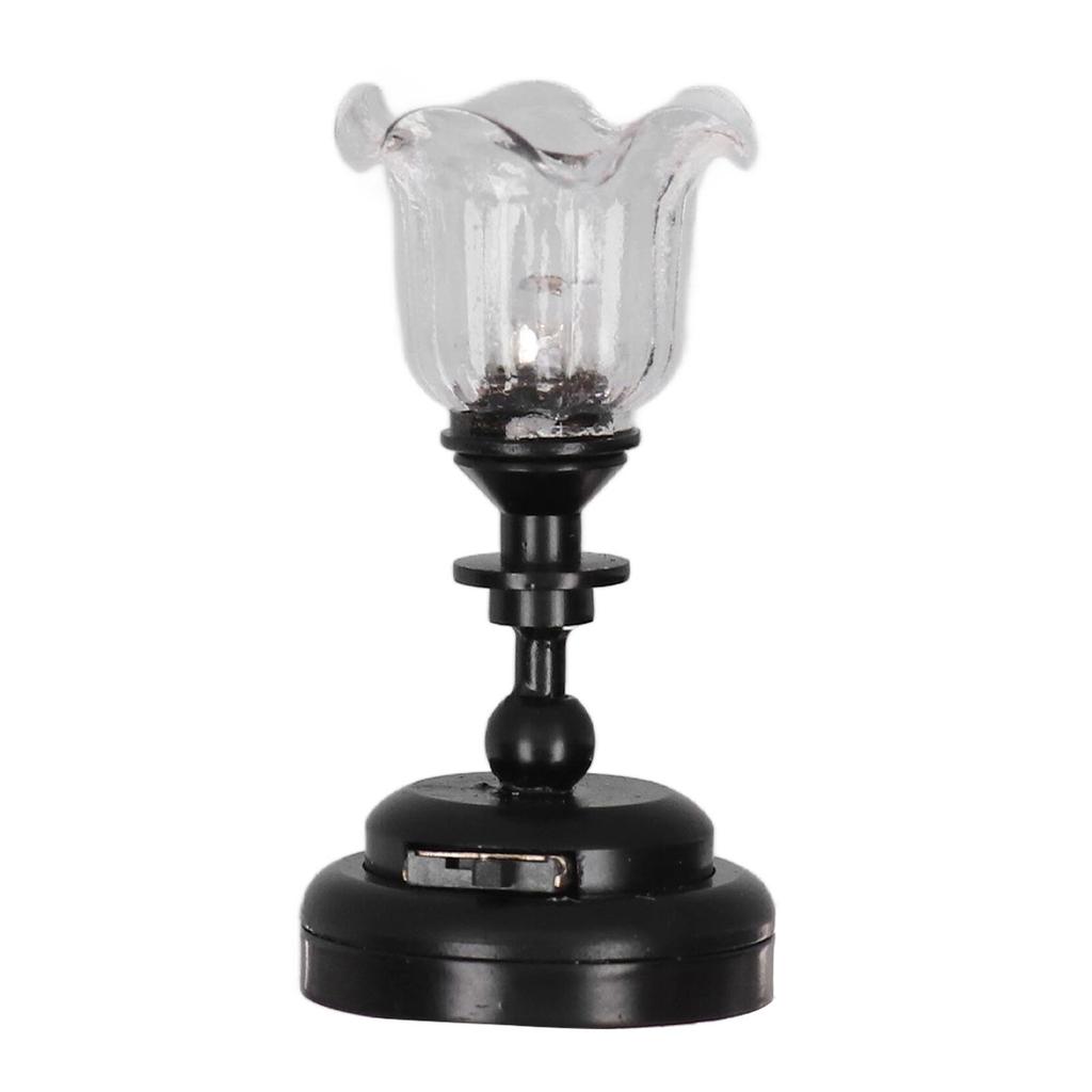 Miniatur Puppenhaus Deckenleuchte Maßstab 1/12 Klarglas Schirm Miniatur Deckenlampe für Puppenhaus