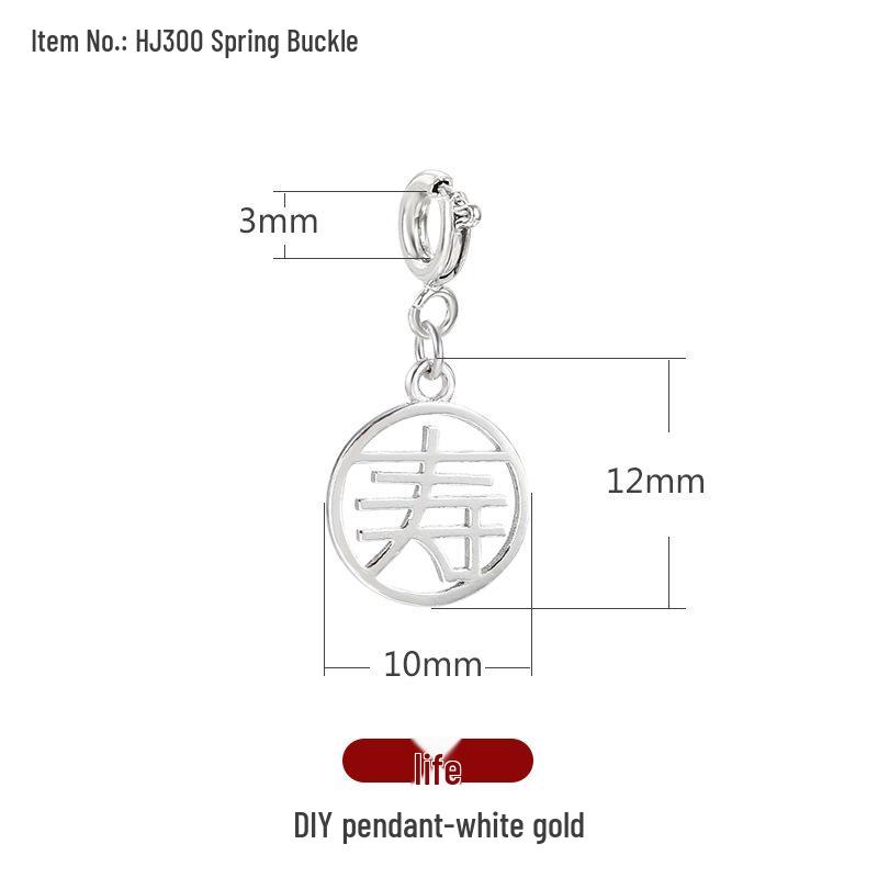 Přívěsky na náramek s charakterem Fu: Zlaté pískové přívěsky a distanční korálky pro DIY šperky