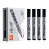 True Color Black Waterproof Broad Tip Marker - Oil-Proof, Non-Fading, Large Capacity, Ideal for Construction.