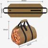 Outdoor Waterproof Firewood Storage Bag, Portable Logging Bag, Khaki