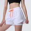 Pantaloni Scurți Sport Femei Vară Hot Pants Alergare Nocturnă Anti-alunecare Pantaloni Yoga Casual Uscare Rapidă Respirabil Fals Două Perechi de Pantaloni Fitness