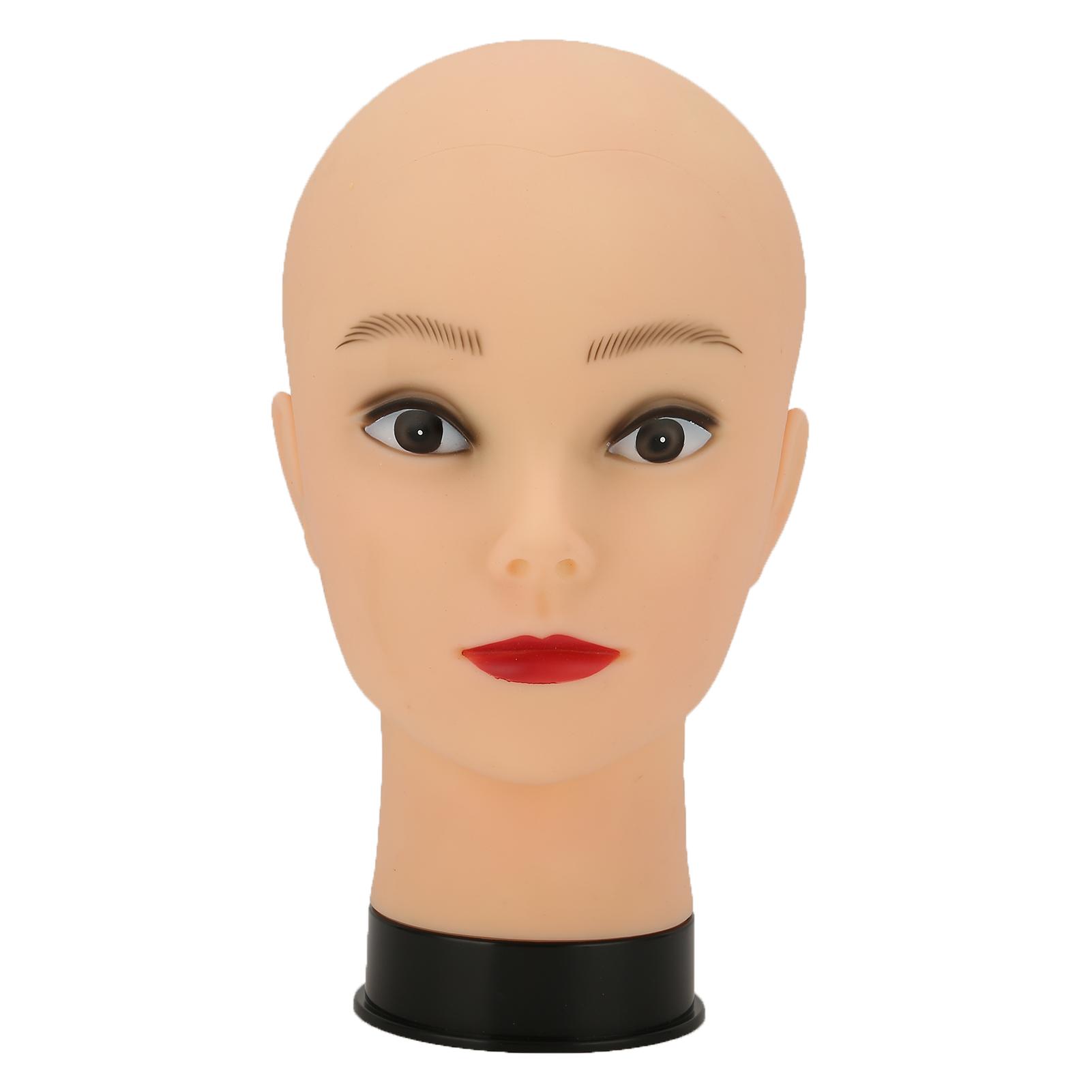 

Bald Mannequin Head Professional Glasses Hat Manikin Display Head for Wig Making