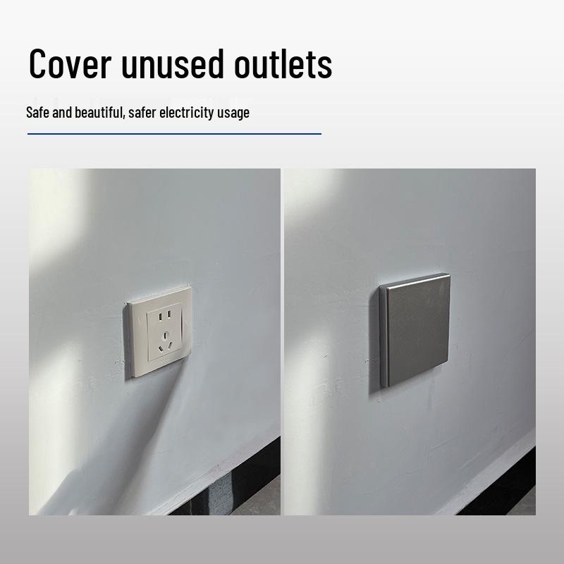 Ultra-thin Child Protection Socket Cover - Splash Proof and Protective Plate