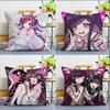 Video Game MMikan Tsumiki World Various Sizes Square Pillow Case For Car Home Bedchamber Decor