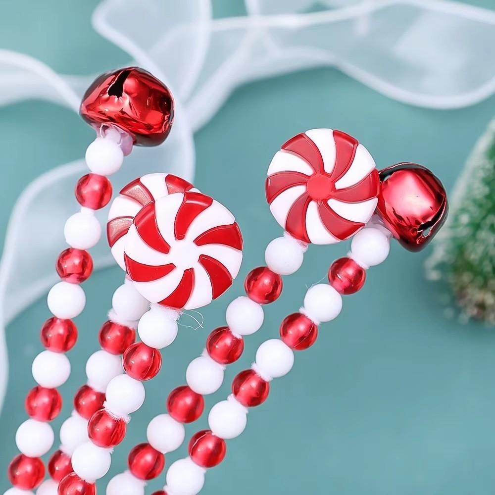 Bells Xmas Tree Hangings Pendant Candy Cane Shape Xmas Decoration  Party Supplies