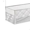 Bed Metal Storage Basket, Bunk Organizer Shelf, Mesh Shelf Bedside Hanging for