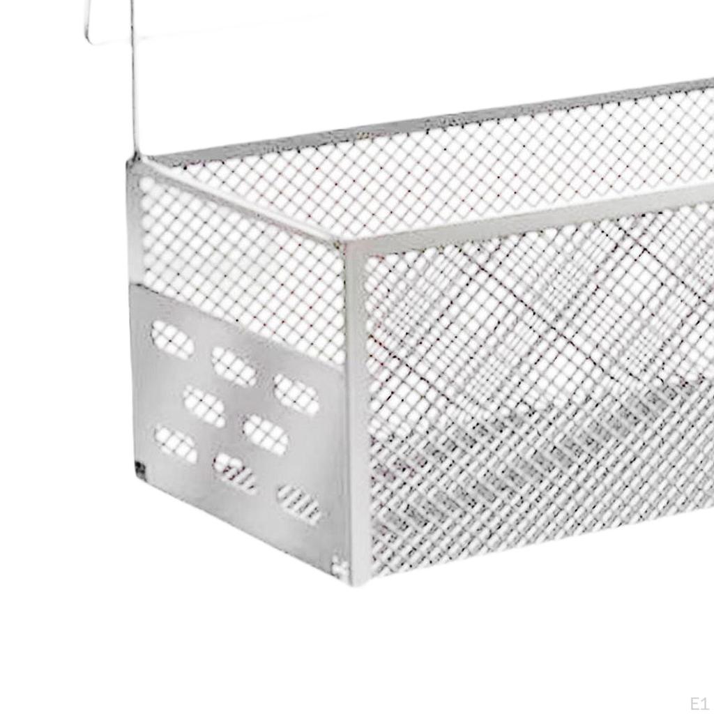 Bed Metal Storage Basket, Bunk Organizer Shelf, Mesh Shelf Bedside Hanging for