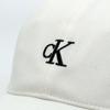 Ck Cap Hat Logo Monogram Cotton MONOGRAM EMBROIDERY BASEBALL CAP Bright White 4G5002G 110 [Calvin Klein] [Item]