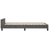 Bed Frame without Mattress Dark Grey 90x190 cm Velvet