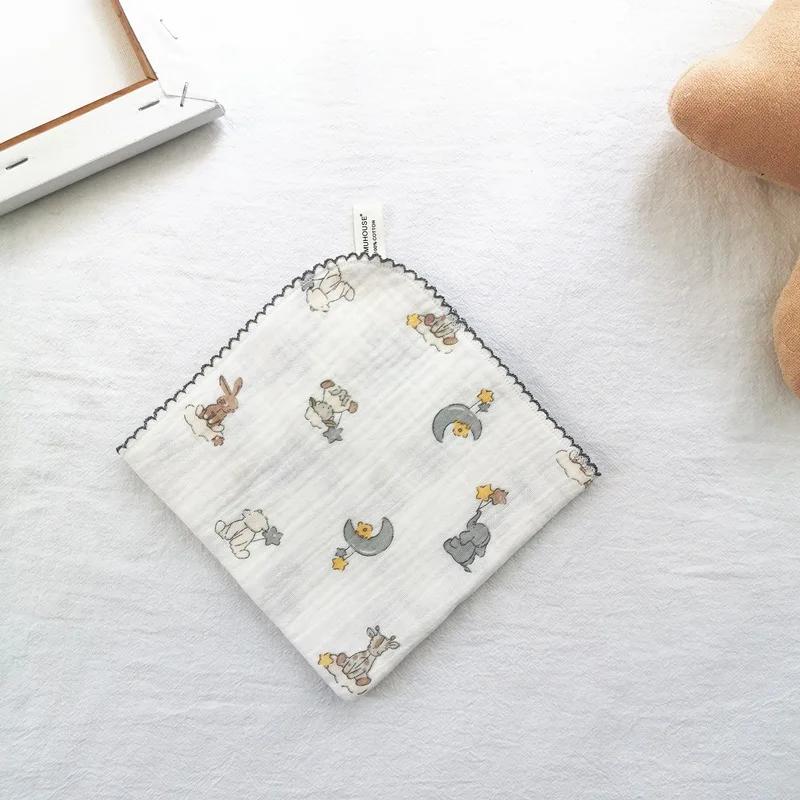 Cotton Baby Face Towel Newborn Baby Items 4 Layer Muslin Baby Bibs Handkerchief Soft Saliva Towel Triangle Feeding Burp Cloths