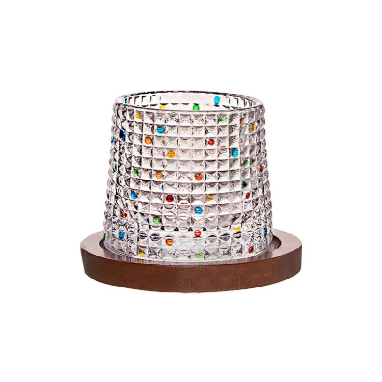 Glass Rotary Gyro Cup with Base Tumbler Decompression Cup 150ml Enjoyable Cup 1