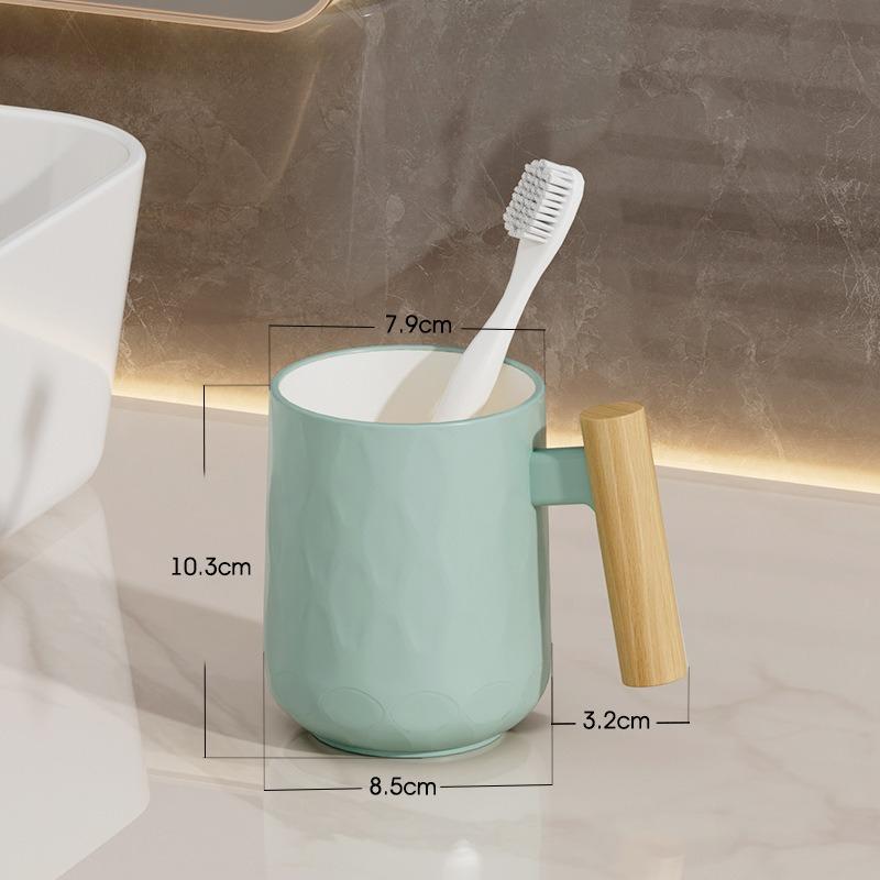Ceramic Simple Mouthwash Cup Plastic Washing Cup Household Creative Toothbrush Cup Light Luxury Tooth Cup