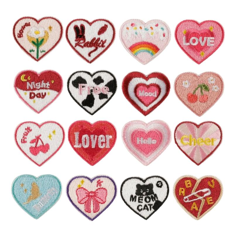 

16pack Colorful Embroidery Patches Unique Fashion Appliques Unique Decoration for Fashion and Garment Enhancement 1