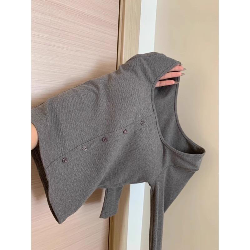 

Solid color short German velvet warm bottoming shirt women s inner fit autumn and winter slim-fit thickened long-sleeved T-shirt top XL сірий колір