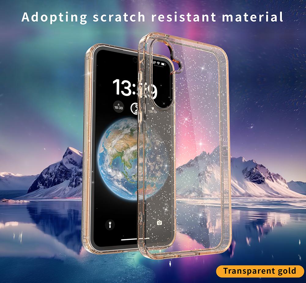 Luxury Fashion Glitter Transparent Phone Case for Samsung Galaxy A57 A37 A17 A56 A36 A16 A06 A55 A35 A25/15/05 Shockproof Cover