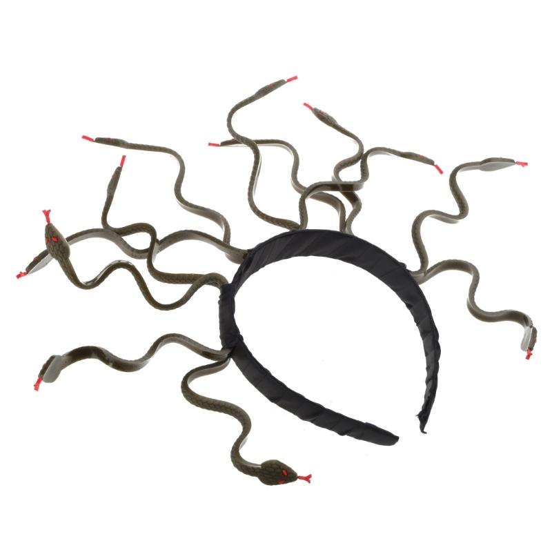 Medusa Cosplay Costume Snake Shape Headwear Role for Play Party Masquerade Supplies Carnival Halloween Dress-up HeadPiec