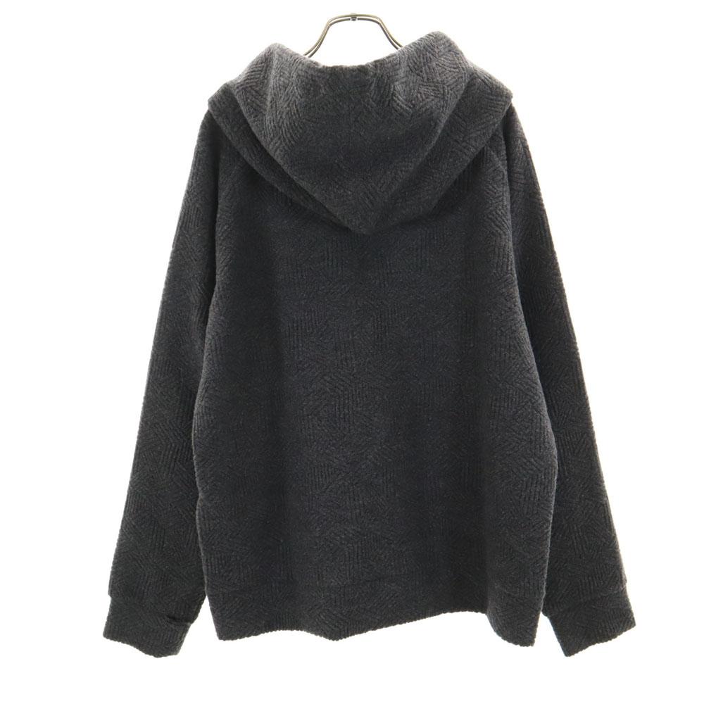 Emporio Armani Wool Blend Knit Parker M Gray Men's Used