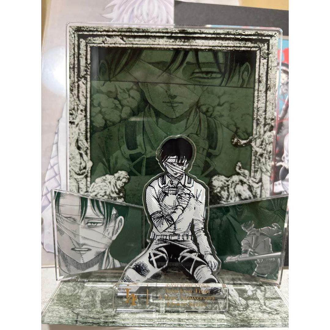 Used Attack on Titan Diorama Acrylic Stand Axta Levi Battle of Heaven and Earth