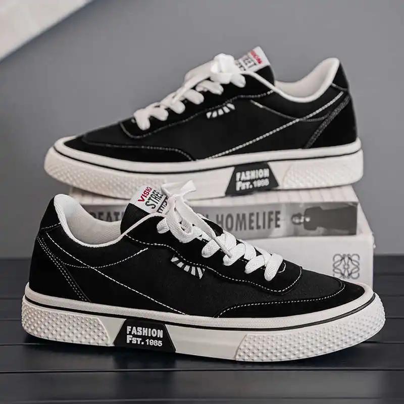 Round Foot Flat-heeled Mans Ankle Boots 2025 Long Sneakers Shoes Clearance Offers Sport High Grade Twnis Sapatos