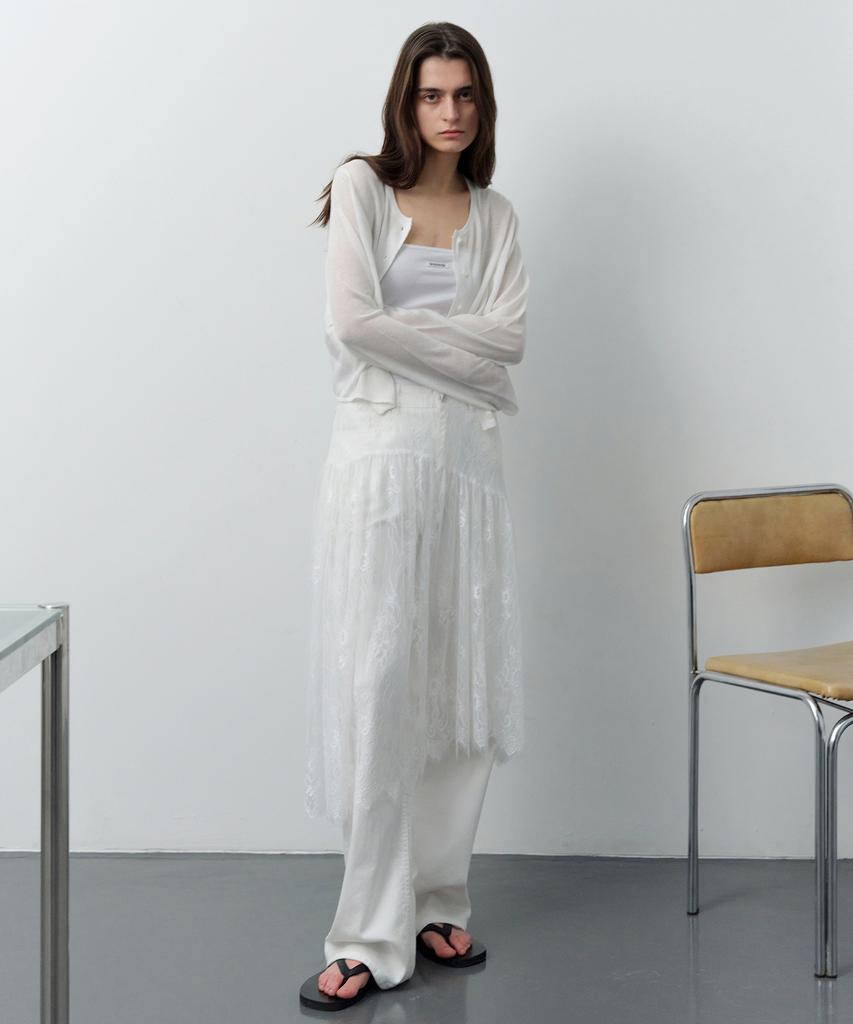 Leuba Light Linen Cardigan - Off White